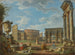 Caprice sur les monuments romains avec le Colisée et l'arc de Constantin - Giovanni Paolo Panini — weergave van het kunstwerk