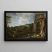 Landschap met de Titus-boog - Giovanni Paolo Panini — ingelijst kunstwerk aan de muur