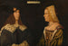 van een dubbele portret van een jonge man en een jonge vrouw - Giovanni Paolo d'Agostino — weergave van het kunstwerk