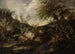 Figuren in een bebost landschap - Giovanni Peruzzini — weergave van het kunstwerk