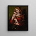 van het Madonna en Kind schilderij - Giovanni Pietro Rizzi Pedrini — ingelijst kunstwerk aan de muur
