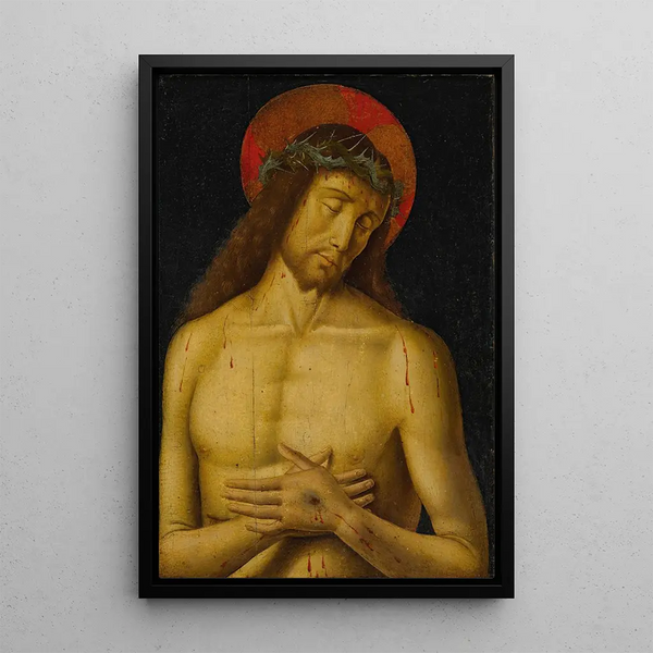 Le Christ en homme de douleurs - Giovanni Santi — ingelijst kunstwerk aan de muur