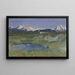 Alpenlandschap bij zonsondergang - Giovanni Segantini — ingelijst kunstwerk aan de muur