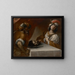 Hérode en Hérodiade met het hoofd van Johannes de Doper - Giovanni Stefano Danedi — ingelijst kunstwerk aan de muur