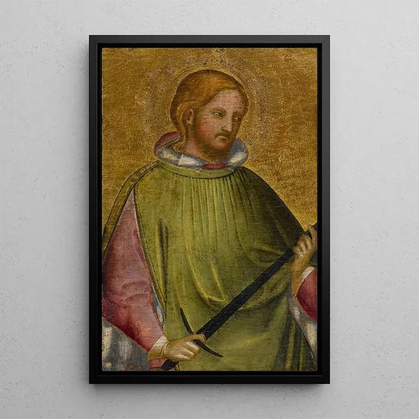 Saint Martin tenant son épée - Giovanni di Bartolomeo Cristiani — ingelijst kunstwerk aan de muur