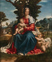 De Maagd met Kind met Sint-Jan - de Doper in een landschap - Girolamo Alibrandi — weergave van het kunstwerk