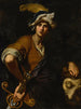David met het hoofd van Goliath - Girolamo Buratti — weergave van het kunstwerk