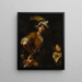 David met het hoofd van Goliath - Girolamo Buratti — ingelijst kunstwerk aan de muur