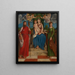 De Maagd met Kind met Sint Jacob en Sint Lucia - Girolamo Denti — ingelijst kunstwerk aan de muur