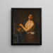 David met het hoofd van Goliath - Girolamo Forabosco — ingelijst kunstwerk aan de muur