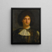 portret van een man - Girolamo Forabosco — ingelijst kunstwerk aan de muur
