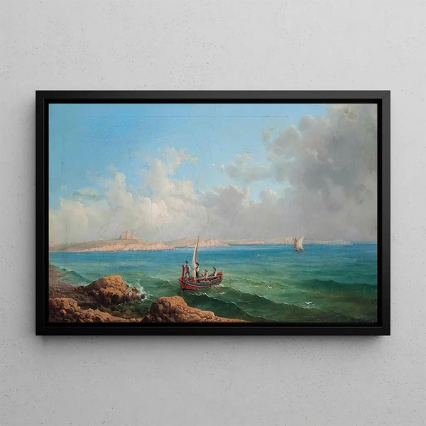 Girolamo Gianni - The Sea Approach To Marsa Scirocco Malta.webp