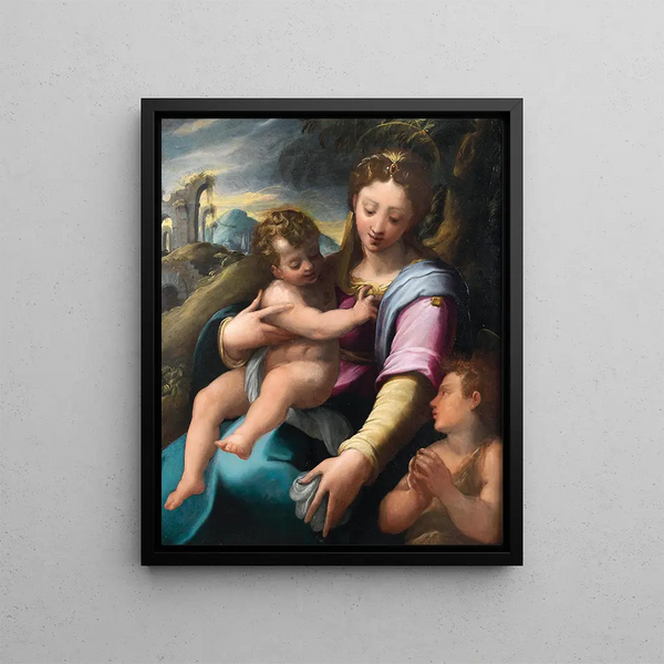 Girolamo Macchietti - Madonna and Child with the Infant Saint John the Baptist.webp