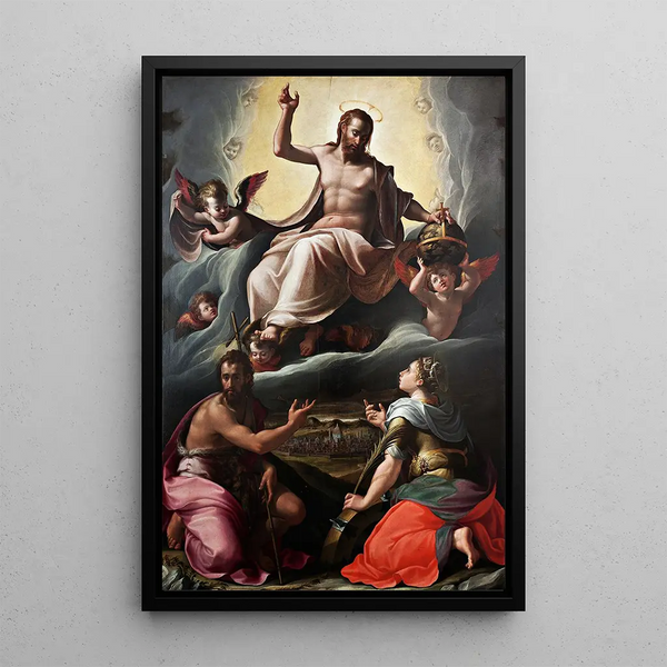 Pala Lioni - Girolamo Macchietti — ingelijst kunstwerk aan de muur