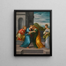 De Bezoeking - Girolamo Marchesi — ingelijst kunstwerk aan de muur