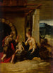 La Sainte Famille dans un paysage - Girolamo Mazzola Bedoli — weergave van het kunstwerk