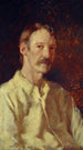 Robert Louis Stevenson 1850-1894 Essayist, dichter en romanschrijver - Girolamo Nerli — weergave van het kunstwerk
