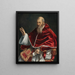 portret van paus Julius III - Girolamo Siciolante da Sermoneta — ingelijst kunstwerk aan de muur