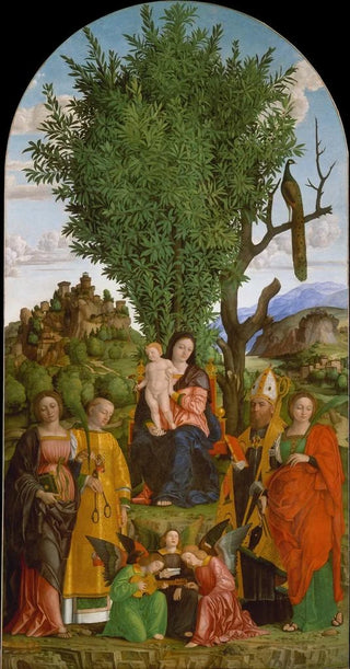 Girolamo dai Libri - Madonna and Child with Saints.webp