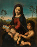 Maria met het kind en Johannes de Doper - Giuliano Bugiardini — weergave van het kunstwerk