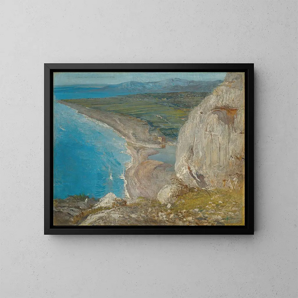 La côte du Liban - Giulio Aristide Sartorio — framed artwork on a wall