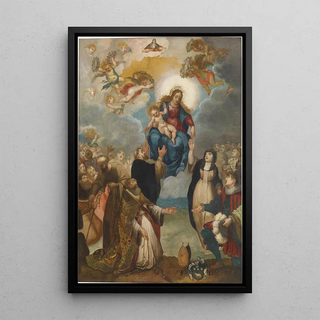 Giulio Cesare Angeli - Handover Of The Rosary.webp