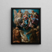 Kroning van de Maagd met de heiligen Jozef en Franciscus van Assisi - Giulio Cesare Procaccini — ingelijst kunstwerk aan de muur