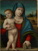van het Madonna en Kind schilderij - Giulio Francia — weergave van het kunstwerk