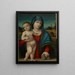 van het Madonna en Kind schilderij - Giulio Francia — ingelijst kunstwerk aan de muur