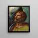 Hoofd van een heilige - Giulio Romano — ingelijst kunstwerk aan de muur