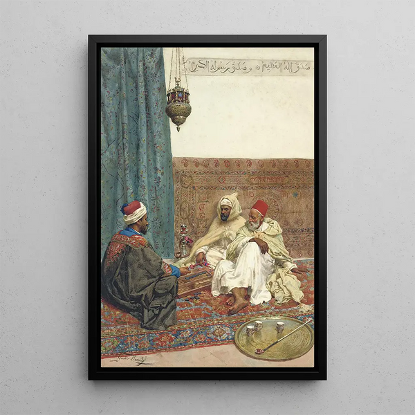 A part of Tavli - Giulio Rosati — framed artwork on a wall