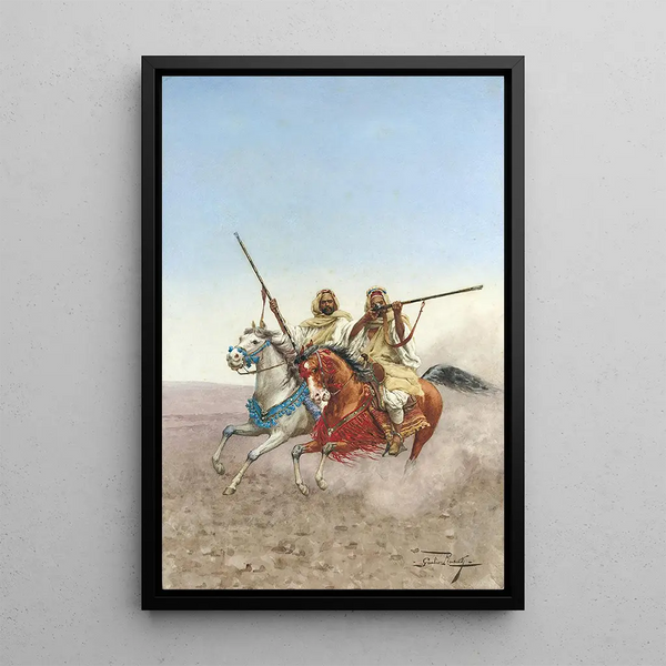 Fantasy Painting - Giulio Rosati — framed artwork on a wall