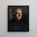 Portret van een dame - Giuseppe Barison — ingelijst kunstwerk aan de muur