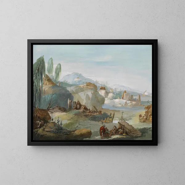 La Thébaïde - Giuseppe Bernardino Bison — framed artwork on a wall