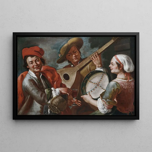 Concertino - Giuseppe Bonito — framed artwork on a wall