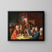 La Leçon - Giuseppe Bonito — ingelijst kunstwerk aan de muur
