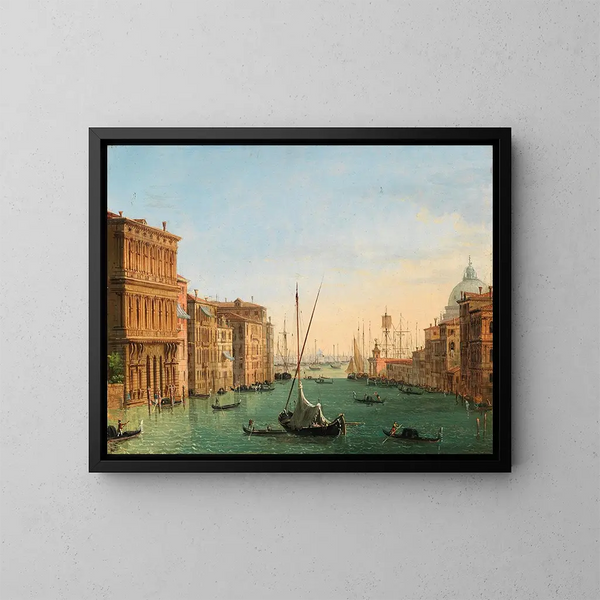 Venice, the Grand Canal - Giuseppe Borsato — framed artwork on a wall