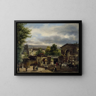 Giuseppe Canella - La barrire de la rue RoyaleMontmartre.webp