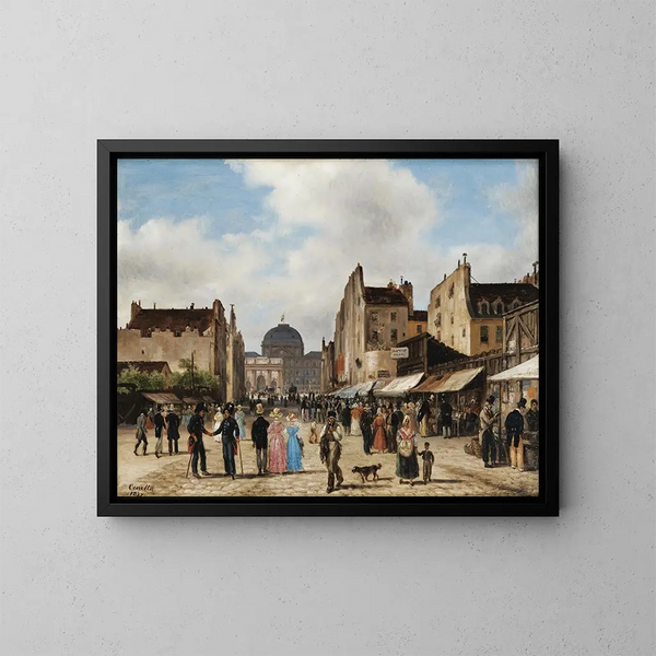 Paris, la rue Saint-Nicaise - Giuseppe Canella — framed artwork on a wall