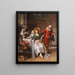 De Muziekles - Giuseppe Castiglione — ingelijst kunstwerk aan de muur
