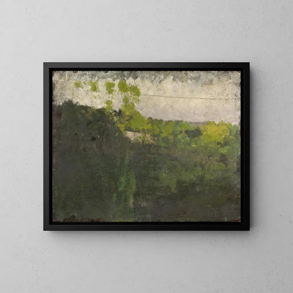 Le bassin du Bois de Boulogne - Giuseppe De Nittis — framed artwork on a wall