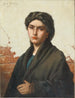 Portret van een meisje - Giuseppe Ghedina — weergave van het kunstwerk