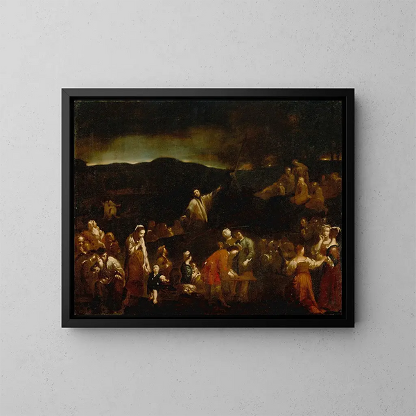 La Mission - Giuseppe Maria Crespi — framed artwork on a wall