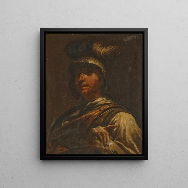 Giuseppe Maria Crespi - Young man wearing a plumed helmet.webp