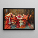 Een betwistbare vraag - Giuseppe Signorini — ingelijst kunstwerk aan de muur