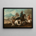 Slachtscène - Giuseppe Zais — ingelijst kunstwerk aan de muur