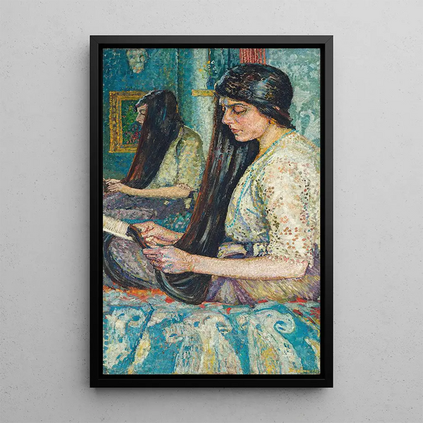 De zus van de kunstenaar Maria - Gladys Dorothy Davison — ingelijst kunstwerk aan de muur