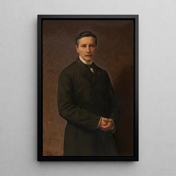 Autoportrait - Godfried Guffens — ingelijst kunstwerk aan de muur