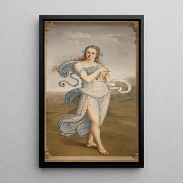 Thalie, muse de la comédie - Godfried Guffens — ingelijst kunstwerk aan de muur