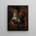 Een nutteloze les over moraal - Godfried Schalcken — ingelijst kunstwerk aan de muur